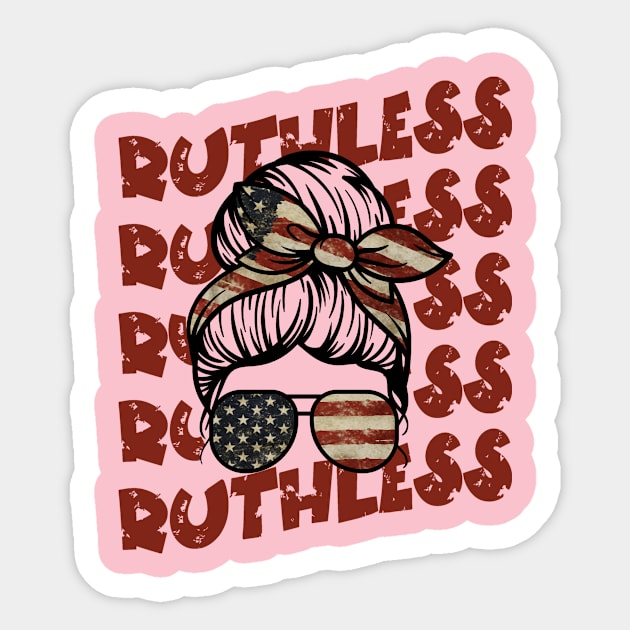 Messy Bun Roevember Ruthless Sticker by The WYLD Tribe